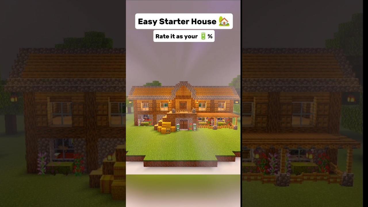 Easy starter house #minecraft