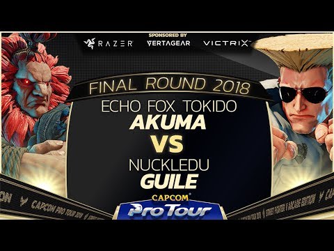 Echo Fox Tokido (Akuma) vs. NuckleDu (Guile) - Top 16 - Final Round 2018 - SFV - CPT 2018