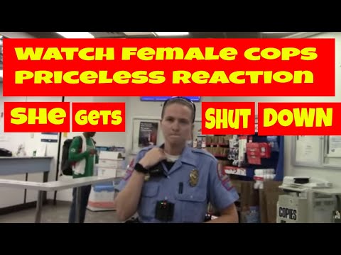 ????watch Female Cop's Priceless Reaction When I Shut Her Down! 1st Amendment Audit Fail ????