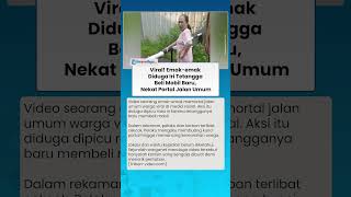 Heboh Aksi Emak-emak Diduga Tutup Portal Jalan Utama Warga, Diduga Cuma Konten Belaka