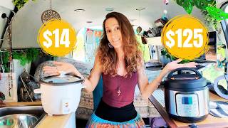Cheap Kmart Rice Cooker vs InstantPot Pressure Cooker Comparison | Van Life Australia