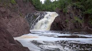 preview picture of video 'Superior Falls near Saxon, Wisconsin'