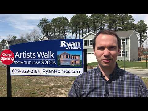 Artists walk Mays Landing NJ New Homes from the low $200,000s