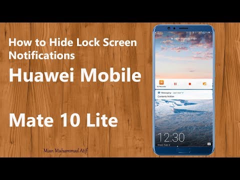 How to Hide Lock Screen Notifications on Huawei Mobile