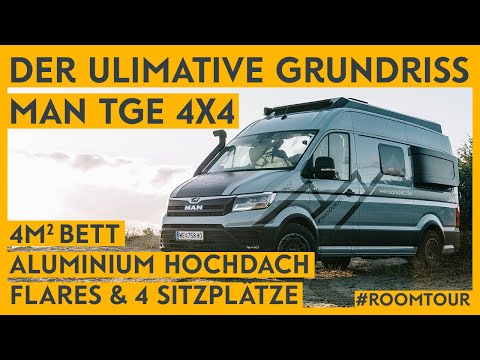 Offroad Camper im XL Format | MAN TGE 4x4 ROAMER XL Campervan Roomtour