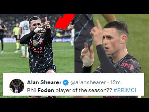 FOOTBALL WORLD REACT TO PHIL FODEN GOALS VS BRIGHTON | PHIL FODEN REACTIONS