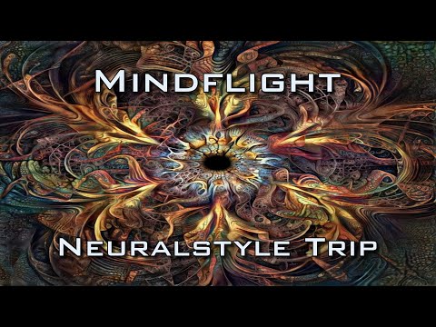 Mindflight - Psychedelic Deep Zooming Style Transfer Neural Network AI Fractal Art Trip Full HD