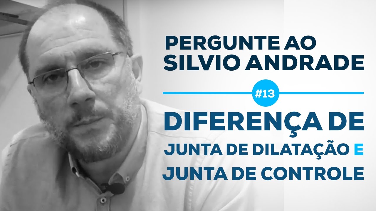 Junta de dilatação e junta de controle do pavimento de concreto