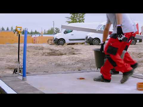 Ułożenie pierwszej warstwy pustaków Porotherm Profi/Dryfix