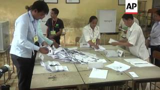 Counting under way in Cambodia's general election