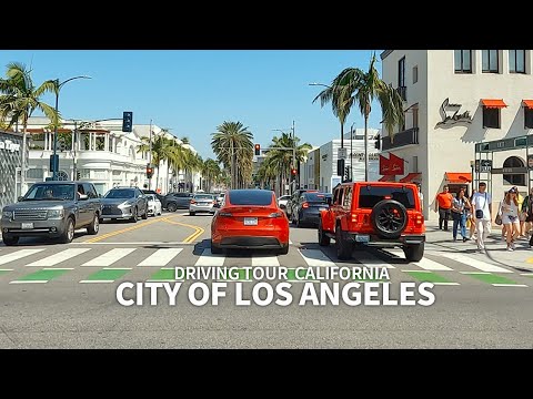[4K] LOS ANGELES - Driving California Sunset Strip, Beverly Hills, Rodeo Drive & Wilshire Boulevard