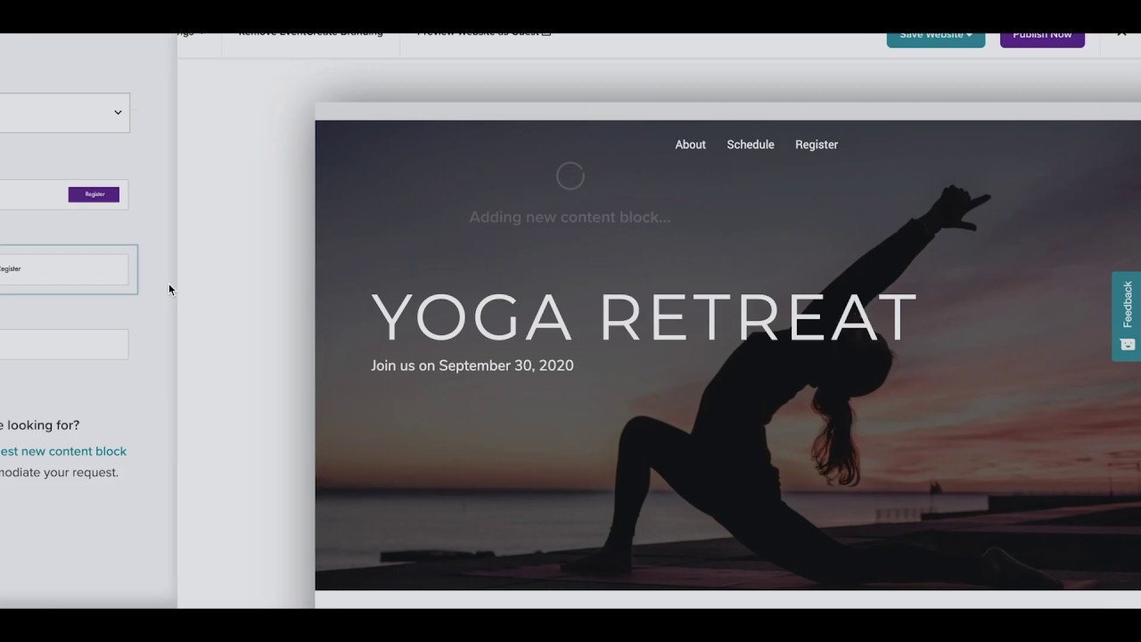 EventCreate - Event Website Editor Demo