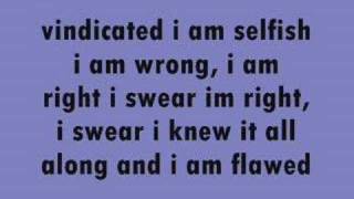 vindicated lyrics by dashboard confessional