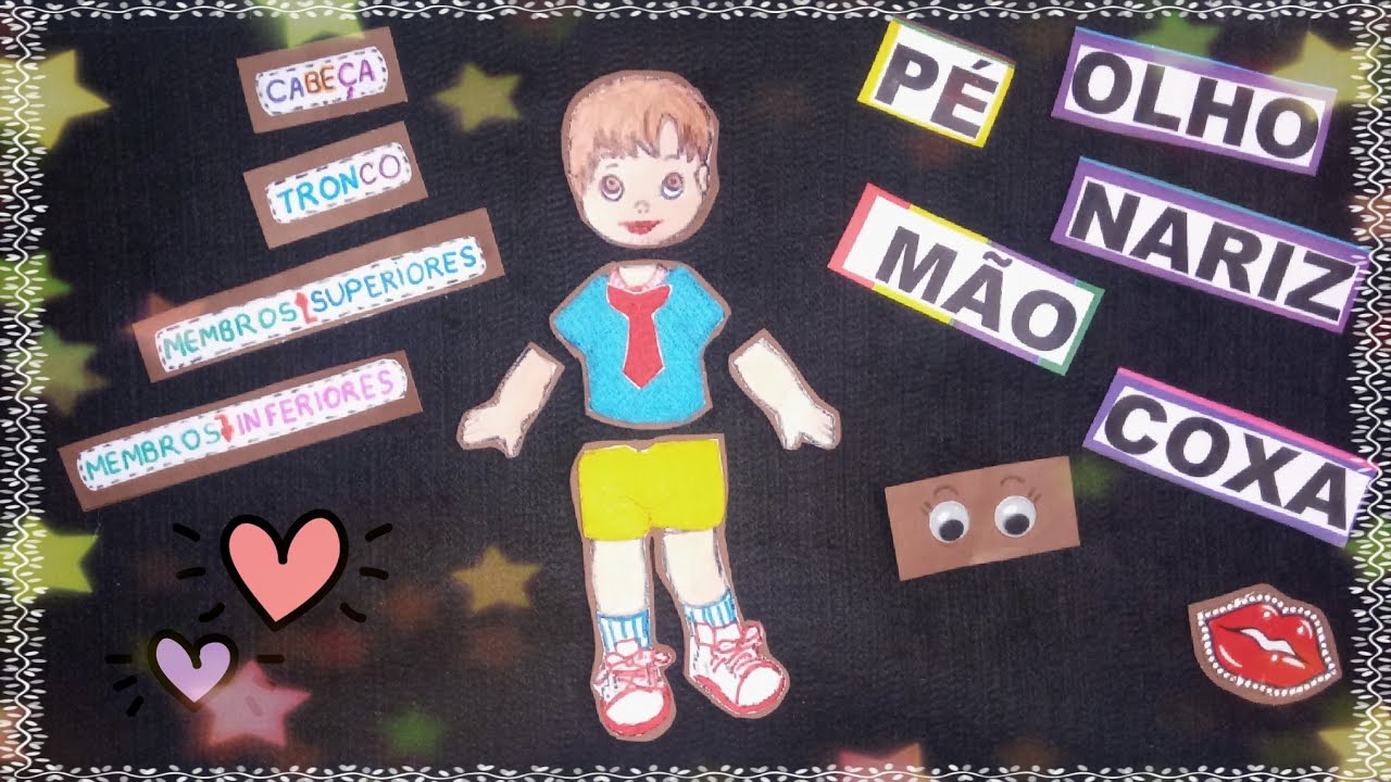 Parte do corpo humano, atividade lúdica com quebra-cabeça!!!👧👦🎲