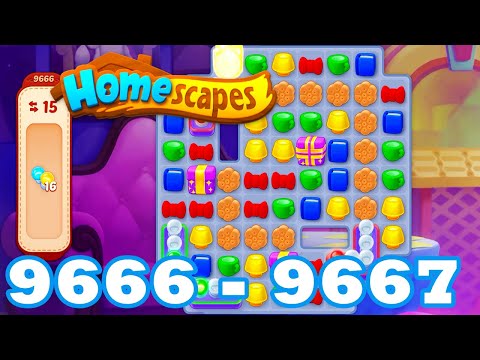 Homescapes Level 9666 - 9667 HD 3 - match puzzle game | Gameplay Walkthrough | android | GameGo Game