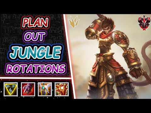 PLANNING OUT JUNGLE ROTATIONS FOR PERFECT GANKS - WILD RIFT WUKONG GAMEPLAY