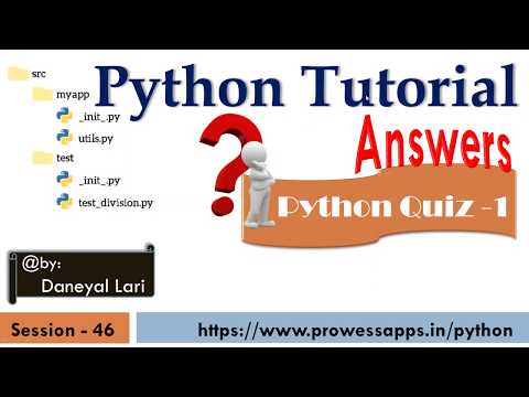 46 Python Tutorial For Beginners Python Quiz 1 Answers