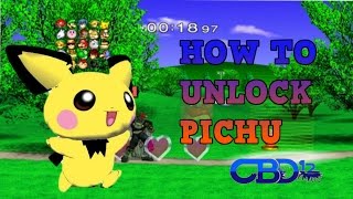 How To Unlock Pichu In Super Smash Bros Melee