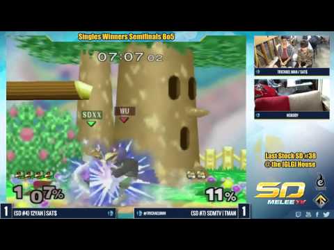 Last Stock SD #38 Singles WSF: 12YAN | SAT$ vs. SDMTV | Trichael Man - SSBM