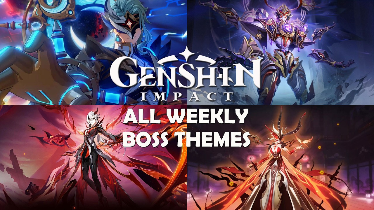 Genshin Impact All 13 Weekly Boss Themes OST (Andrius - Dottore)