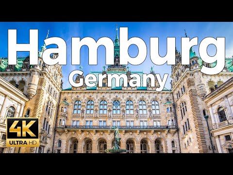 Hamburg, Germany Walking Tour 4K - With Captions