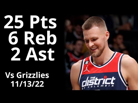 Kristaps Porzingis 25 Pts 6 Reb vs Grizzlies Highlights