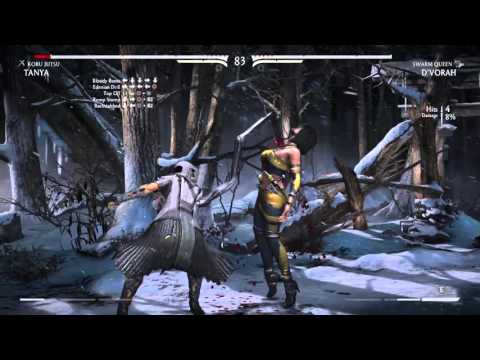 Mortal Kombat X Tanya vs D'vorah Very Hard