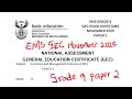 EMS GRADE 9 I GEC EXAM QUESTIONS I NOVEMBER 2025 I TERM 4 I PAPER 2 I FULL MEMORANDUM