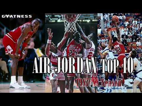 The Young Goat Michael Jordan's Top 10 ~1987'88 NBA Season