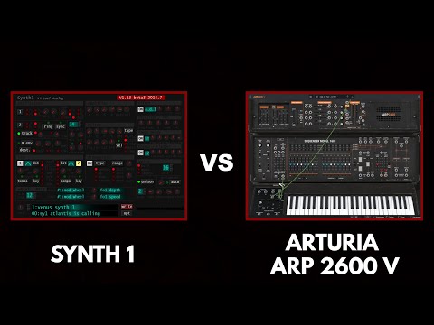 Synthesizer Battle!  Arturia Arp 2600  VS Synth 1 Free Vst WHO WINS?
