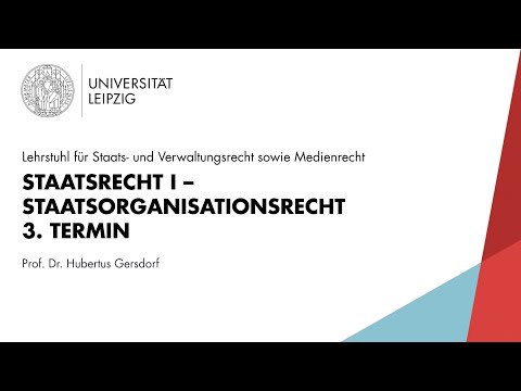 Staatsrecht I – Staatsorganisationsrecht [3. Termin]