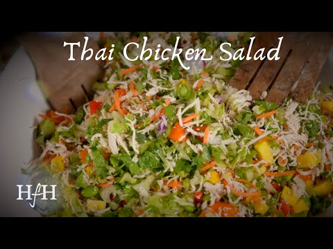 Thai Chicken Salad Recipe | Easy Healthy Meal with Tangy Peanut Dressing