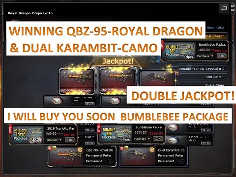 CrossFire Philippines 2020: Winning QBZ-95-Royal Dragon & Dual Karambit-Camo (Double Lotto Win)