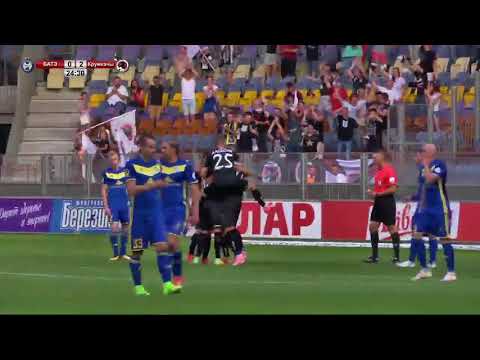 Гол Александра Филановича после идеальной контратаки. БАТЭ - Крумкачы.