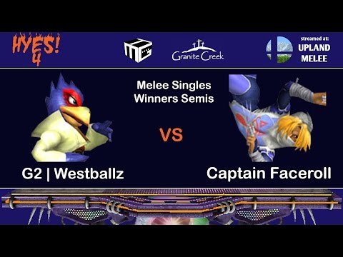 HYES! 4 - Melee Singles Winner's Semis - G2 | Westballz (Falco) vs Captain Faceroll (Sheik)