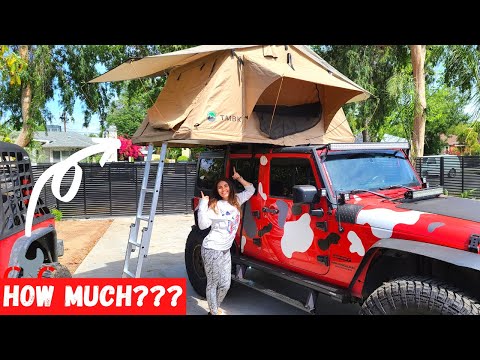 EVERY Jeep NEEDS this Tent! Roof Top Tent Install | Solar Jeep JKU Build