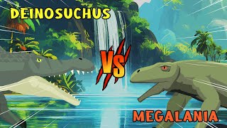 Deinosuchus vs Megalania | Dinosaurs vs Ice Age Animals [S1] | Dino Animation