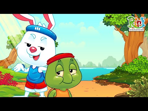 The Hare and the Tortoise | Children's Bedtime Story in Indonesian | Aesop's Fable