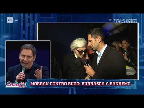 Fischi per la vendetta di Morgan che continua ad attaccare Bugo - ItaliaSì! 08/02/2020