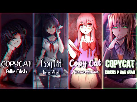 Nightcore - COPYCAT ✗ Copy Cat ✗ Copycat (Switching Vocals | Mashup) || Lyrics