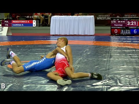Repechage GR - 44 kg: A. REDESTOWICZ (POL) v. E. CARESIA (ITA)
