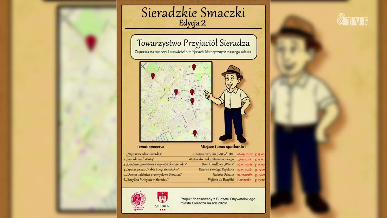Sieradzkie Smaczki – spacery i opowieści o miejscach historycznych miasta | OGŁOSZENIE