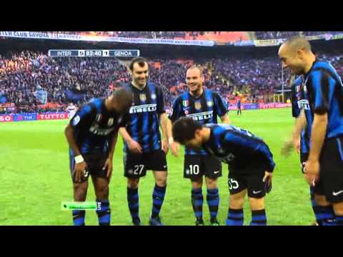 Gol di Nagatomo - Inter vs. Genoa (5:2)