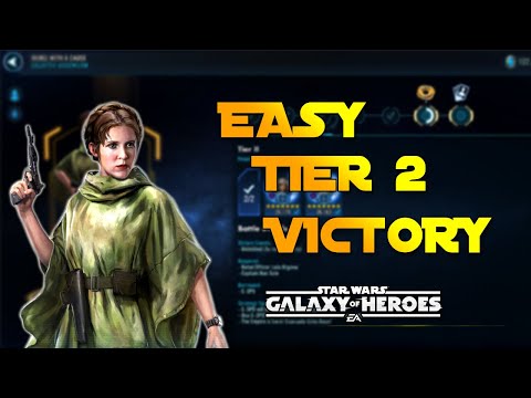 You WON'T BELIEVE How Easy It Is to Beat Tier 2 GL Leia Organa in Star Wars Galaxy Of Heroes