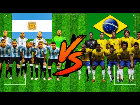 2023 Brazil vs 2023 Argentina ( Neymar - Messi - Firmino - Dani Alves - Dybala - Di maria )