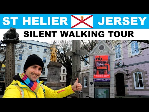 A silent walking tour of ST HELIER, the capital of JERSEY Channel Islands