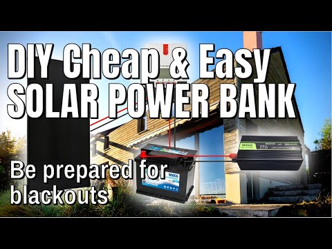 DIY Cheap SOLAR POWER with Your 12V EMERGENCY Power Bank