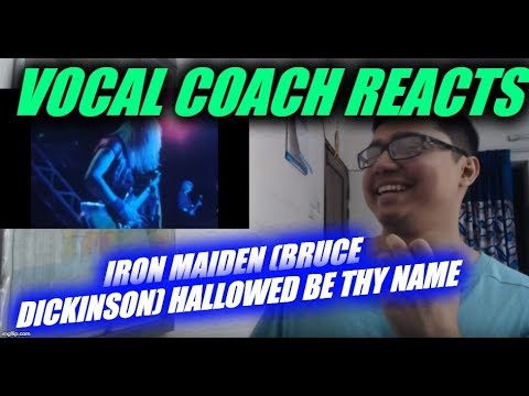 Vocal Coach reacts to Iron Maiden (Bruce Dickinson) Hallowed Be Thy Name