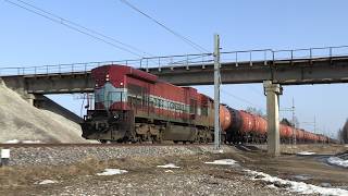 Тепловоз C36-7i-1521 близ ст. Кохтла / GE C36-7i-1521 near Kohtla station