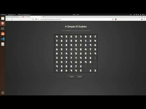 Sudoku Game Code Driven Htmlcssjavascript